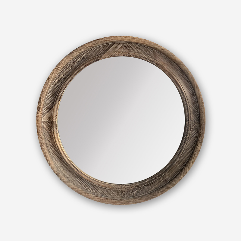 round hanging mirror